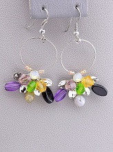 картинка Серьги 'Hand Made' Самоцветы Бижутерный сплав8 6 г от магазина Wolves