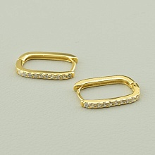 картинка Серьги 'Saiya' Фианит (позолота 18к (лимонная)) от магазина Wolves