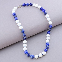 картинка Бусы 'SUNSTONES' Лазурит Кахолонг 48 см от магазина Wolves
