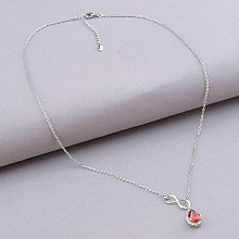 картинка Подвеска 'XUPING' Фианит 45 см (родий) от магазина Wolves