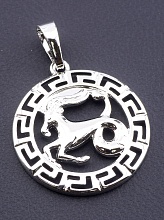 картинка Кулон Козерог 'XUPING' (родий) от магазина Wolves