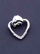 картинка Кулон 'XUPING' Фианит (родий) от магазина Wolves