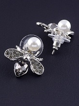 картинка Серьги 'Juleeze' Фианит (родий) от магазина Wolves