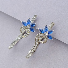 картинка Серьги 'XUPING' Фианит (родий) от магазина Wolves