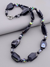 картинка Бусы Агат Чешский хрусталь 60 см от магазина Wolves