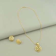 картинка Подвеска+Серьги 'Fashion' Фианит 45 см от магазина Wolves