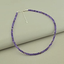 картинка Подвеска 'SUNSTONES' Аметист Серебро(925) 39 см от магазина Wolves