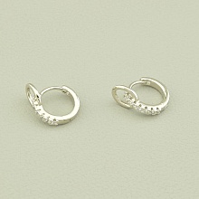 картинка Серьги 'XUPING' Фианит  (родий) от магазина Wolves