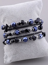 картинка Браслет Агат Чешский хрусталь 90 см от магазина Wolves