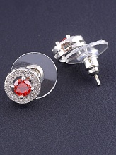 картинка Серьги 'Big Dipper' Фианит (родий) от магазина Wolves