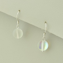 картинка Серьги 'SUNSTONES' Опаловое стекло Серебро(925) от магазина Wolves