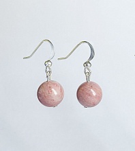 картинка Элитные Серьги Родонит №1 от магазина Wolves