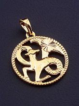 картинка Кулон Козерог 'XUPING' (позолота 18к) от магазина Wolves