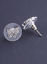 картинка Серьги 'Big Dipper' Фианит (родий) от магазина Wolves