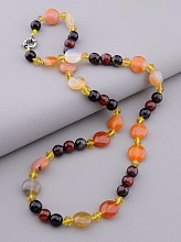 картинка Бусы 'SUNSTONES' Сердолик Чешский хрусталь 54 см от магазина Wolves