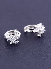 картинка Серьги 'XUPING' Фианит (родий) от магазина Wolves