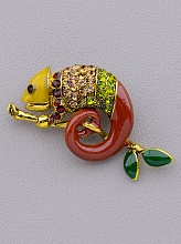 картинка Брошь Сrystal 50x25мм от магазина Wolves