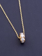 картинка Подвеска 'XUPING' Фианит 40 см (позолота 18к) от магазина Wolves