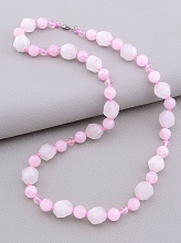 картинка Бусы 'SUNSTONES' Розовый кварц Чешский хрусталь 48 см от магазина Wolves