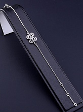 картинка Браслет 'XUPING' Фианит 20 см (родий) от магазина Wolves