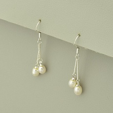 картинка Серьги Жемчуг (родий) от магазина Wolves