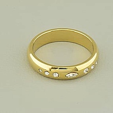 картинка Кольцо 'XUPING' Фианит (позолота 18к (лимонная)) от магазина Wolves