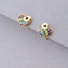 картинка Серьги 'XUPING' Фианит  (позолота 18к) от магазина Wolves