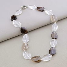 картинка Бусы Горный хрусталь Раухтопаз 45 см от магазина Wolves