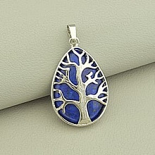 картинка Кулон Лазурит 40x24мм от магазина Wolves