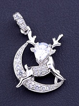 картинка Кулон 'XUPING' Фианит  (родий) от магазина Wolves