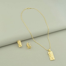 картинка Подвеска+Серьги 'Fashion'  45 см от магазина Wolves