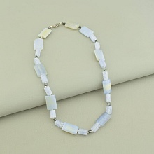 картинка Бусы 'SUNSTONES' Сапфирин Гематит 43 см от магазина Wolves