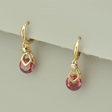 картинка Серьги 'SUNSTONES' Фианит (позолота 18к) от магазина Wolves