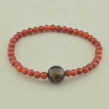 картинка Браслет 'SUNSTONES' Сердолик Агат 17 см от магазина Wolves