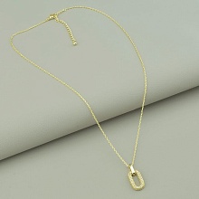 картинка Подвеска 'Saiya' Фианит 40 см (позолота 18к (лимонная)) от магазина Wolves