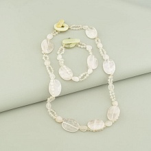 картинка Бусы+Браслет Розовый кварц 50 см от магазина Wolves