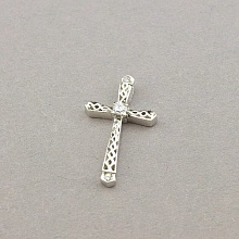 картинка Крестик Фианит  Серебро(925) 24х13мм от магазина Wolves