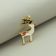 картинка Кулон Эмаль 23х15 (позолота 18к (лимонная)) от магазина Wolves