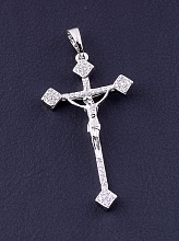 картинка Крестик 'XUPING' Фианит (родий) от магазина Wolves