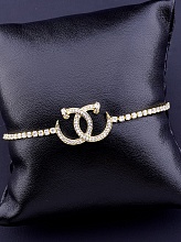 картинка Браслет 'Saiya' Фианит 17 см (позолота 18к) от магазина Wolves