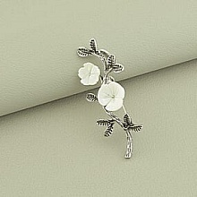 картинка Брошь Перламутр 55x20мм от магазина Wolves