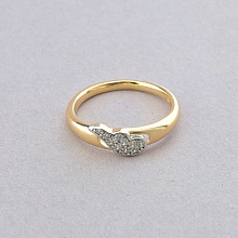 картинка Кольцо 'XUPING' Фианит (позолота-родий) от магазина Wolves