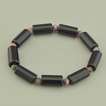 картинка Браслет 'SUNSTONES' Родонит Агат 18 см от магазина Wolves