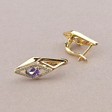 картинка Серьги 'XUPING' Фианит (позолота 18к) от магазина Wolves