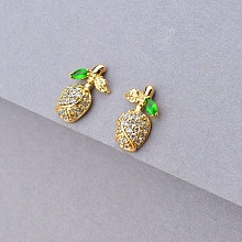 картинка Серьги 'XUPING' Фианит  (позолота 18к) от магазина Wolves