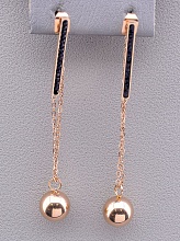 картинка Серьги 'XUPING' Фианит  (позолота 18к) от магазина Wolves