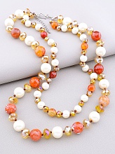 картинка Бусы Агат Майорка Чешский хрусталь 48 см от магазина Wolves