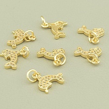 картинка Кулон Фианит 11х12мм (позолота 18к) от магазина Wolves