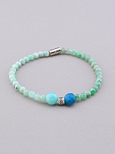 картинка Браслет 'SUNSTONES' Изумруд Амазонит Апатит 19 5 см от магазина Wolves