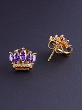 картинка Серьги 'XUPING' Фианит (позолота 18к) от магазина Wolves